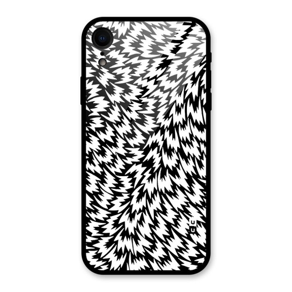 Lion Abstract Art Pattern Glass Back Case for iPhone XR