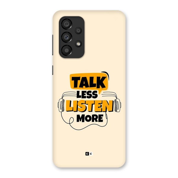 Listen More Back Case for Galaxy A33 5G