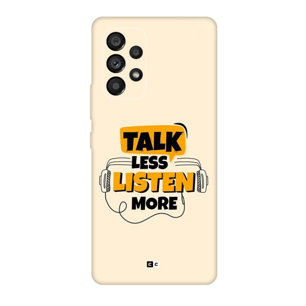 Listen More Back Case for Galaxy A53 5G