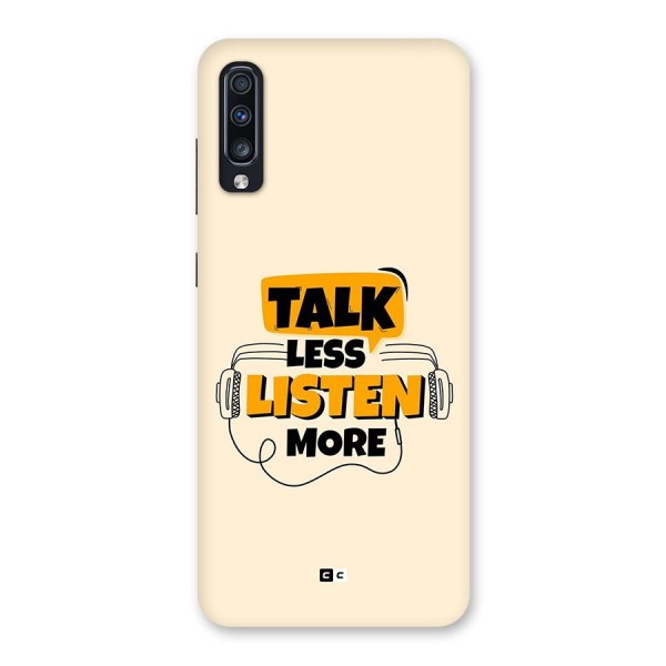 Listen More Back Case for Galaxy A70