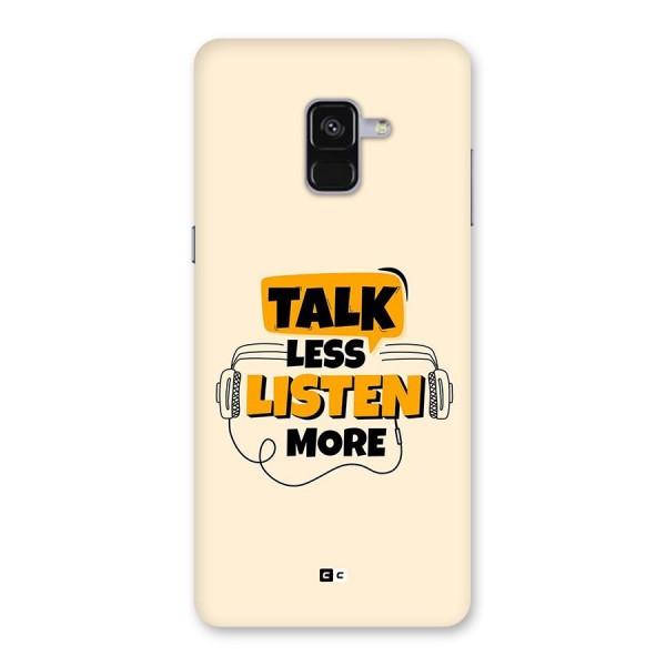 Listen More Back Case for Galaxy A8 Plus