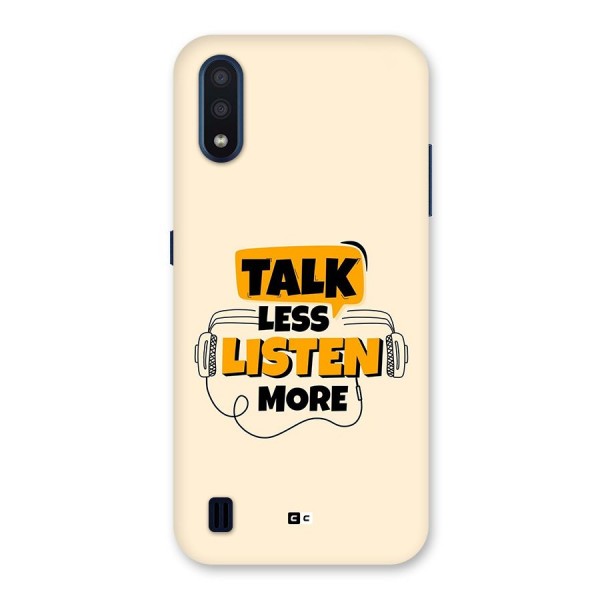 Listen More Back Case for Galaxy M01