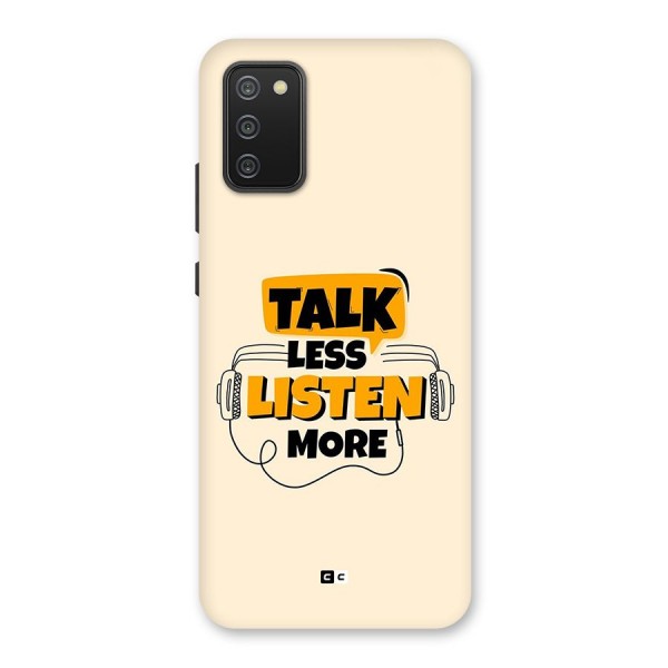 Listen More Back Case for Galaxy M02s