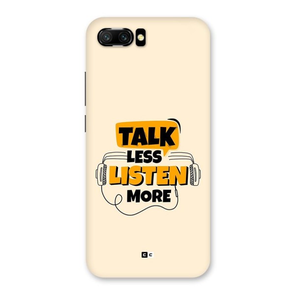 Listen More Back Case for Honor 10