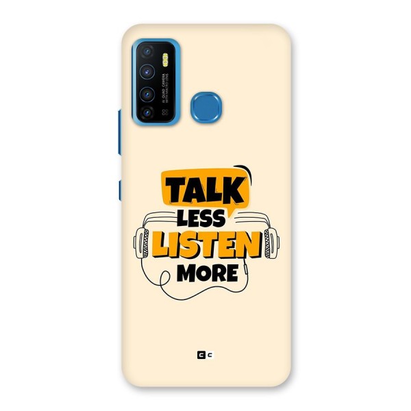 Listen More Back Case for Infinix Hot 9