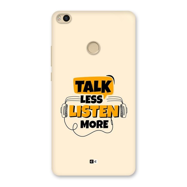 Listen More Back Case for Mi Max 2