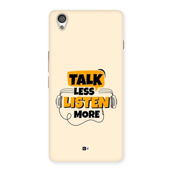 Listen More Back Case for OnePlus X