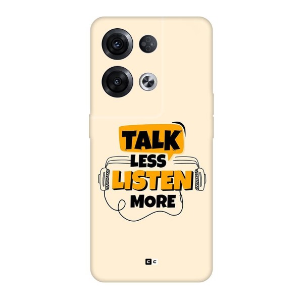Listen More Back Case for Oppo Reno8 Pro 5G