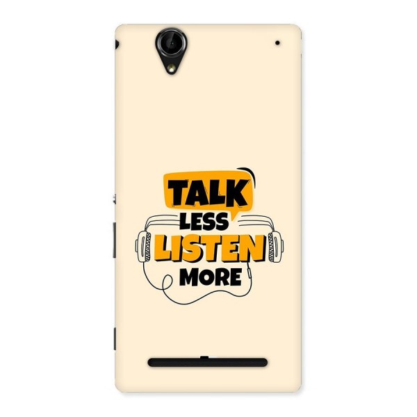 Listen More Back Case for Xperia T2