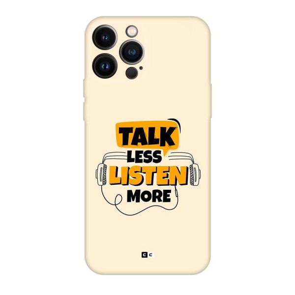 Listen More Back Case for iPhone 13 Pro Max