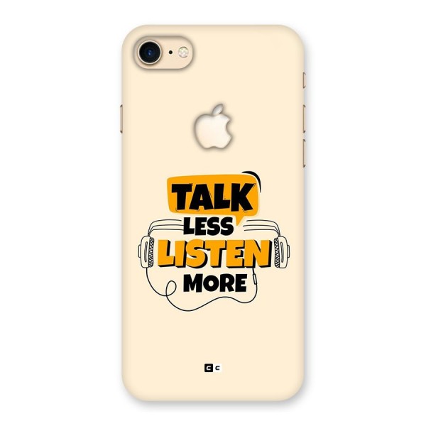 Listen More Back Case for iPhone 7 Apple Cut