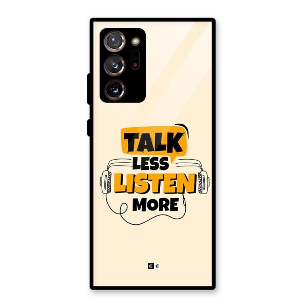 Listen More Glass Back Case for Galaxy Note 20 Ultra 5G