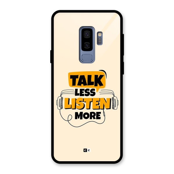 Listen More Glass Back Case for Galaxy S9 Plus
