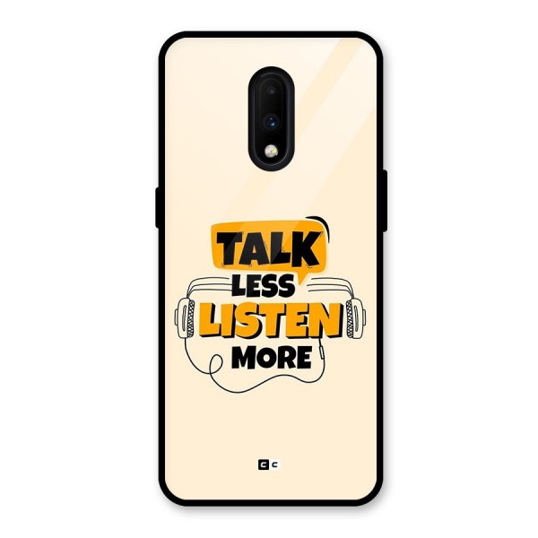 Listen More Glass Back Case for OnePlus 7