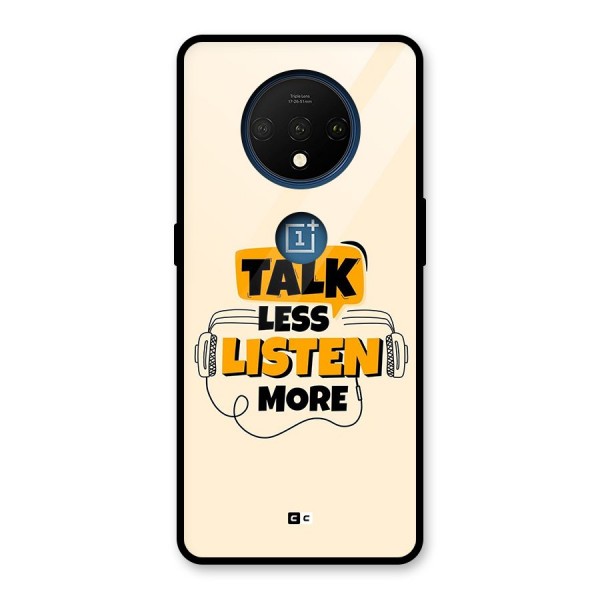Listen More Glass Back Case for OnePlus 7T