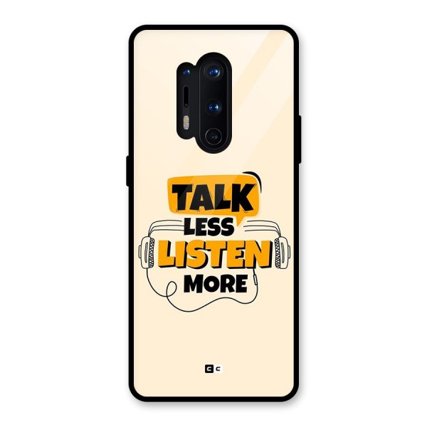 Listen More Glass Back Case for OnePlus 8 Pro