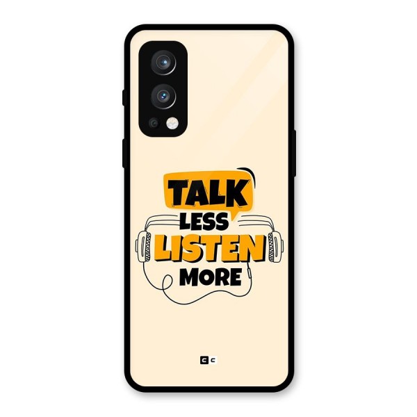 Listen More Glass Back Case for OnePlus Nord 2 5G