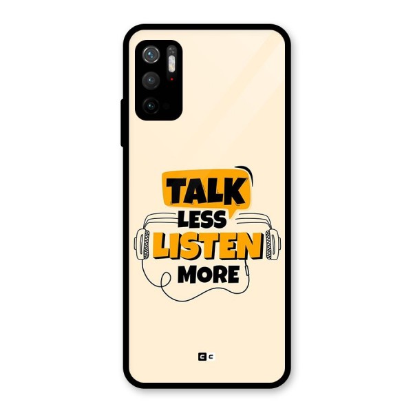 Listen More Glass Back Case for Poco M3 Pro 5G