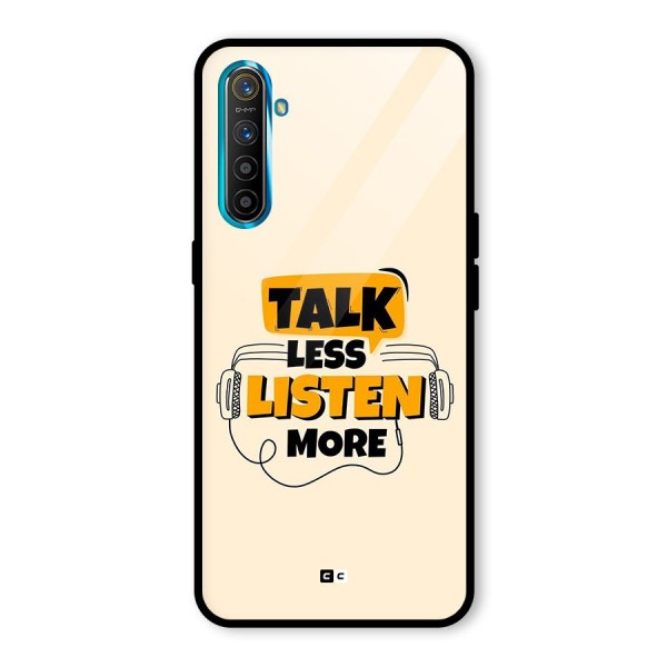Listen More Glass Back Case for Realme X2