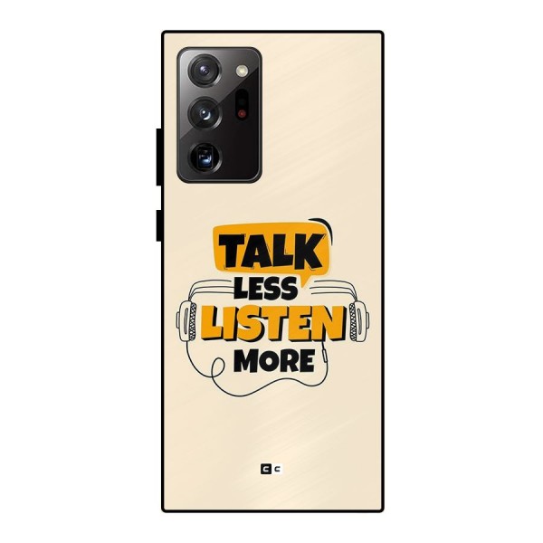 Listen More Metal Back Case for Galaxy Note 20 Ultra 5G