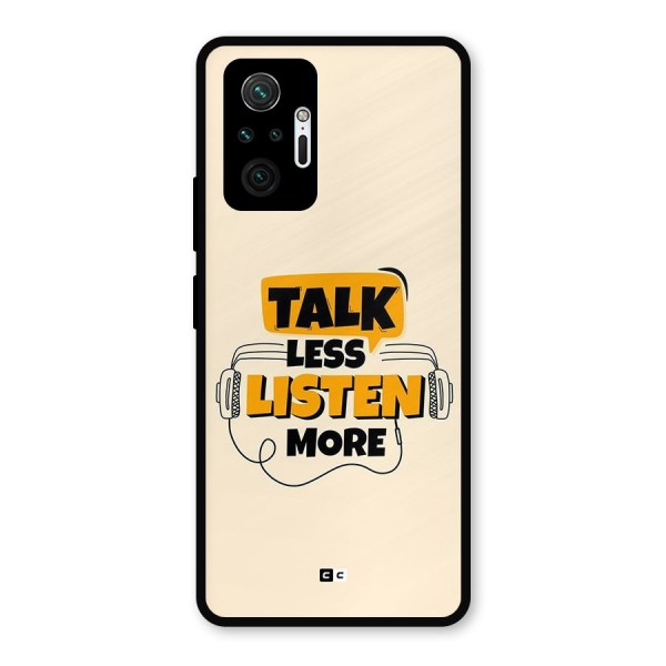 Listen More Metal Back Case for Redmi Note 10 Pro Max