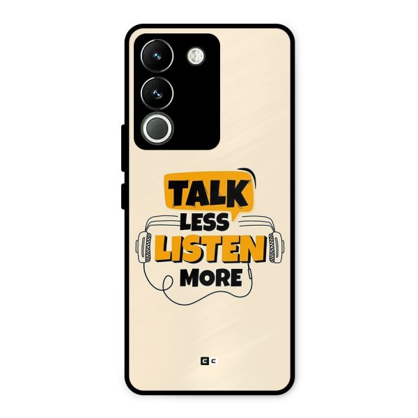 Listen More Metal Back Case for Vivo Y200