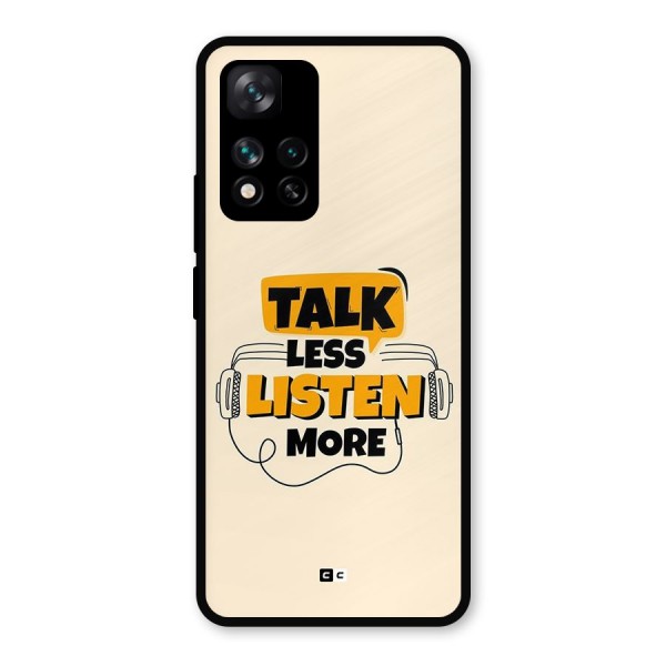 Listen More Metal Back Case for Xiaomi 11i Hypercharge 5G