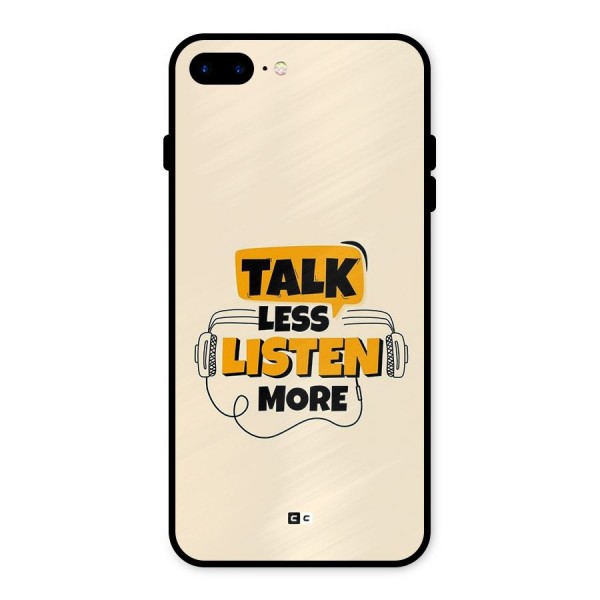 Listen More Metal Back Case for iPhone 8 Plus