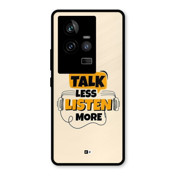 Listen More Metal Back Case for iQOO 11 5G