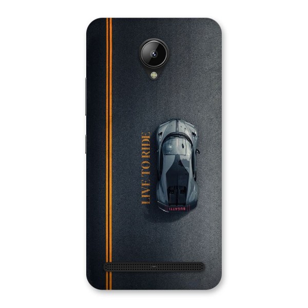 Live To Ride Back Case for Lenovo C2