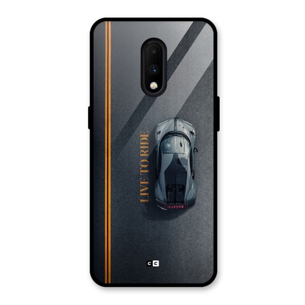 Live To Ride Glass Back Case for OnePlus 7