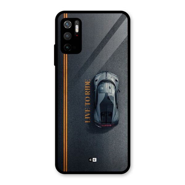 Live To Ride Glass Back Case for Poco M3 Pro 5G