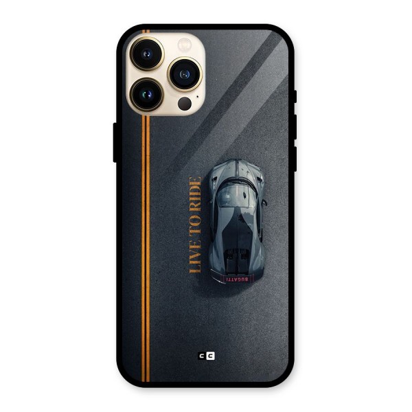 Live To Ride Glass Back Case for iPhone 13 Pro Max