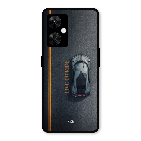 Live To Ride Metal Back Case for OnePlus Nord CE 3 Lite