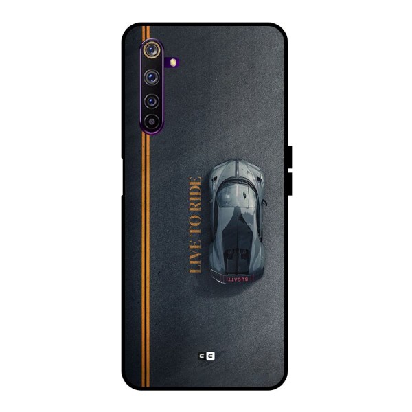 Live To Ride Metal Back Case for Realme 6 Pro