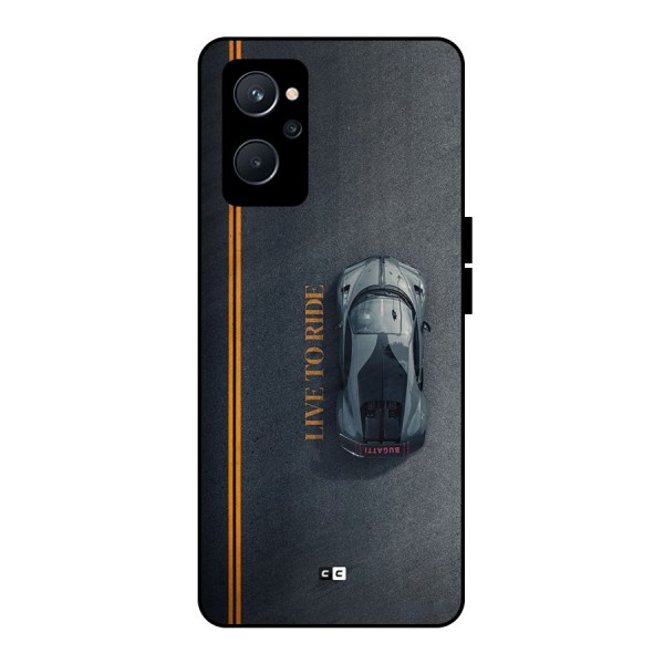 Live To Ride Metal Back Case for Realme 9i 5G