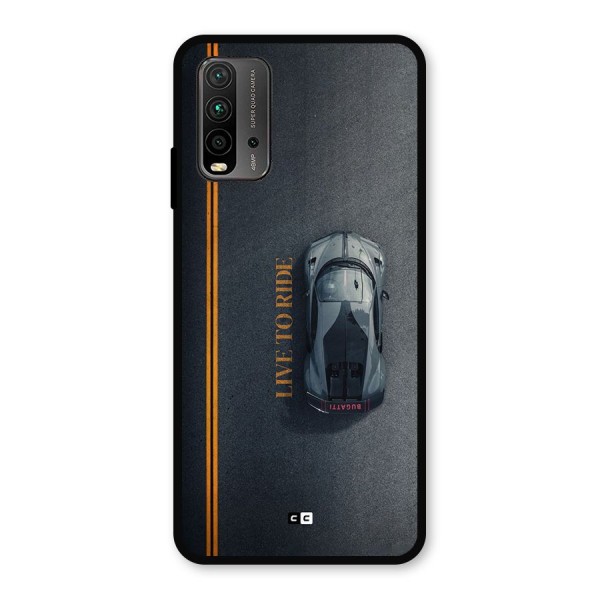 Live To Ride Metal Back Case for Redmi 9 Power