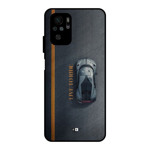 Live To Ride Metal Back Case for Redmi Note 10S