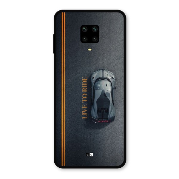 Live To Ride Metal Back Case for Redmi Note 9 Pro Max