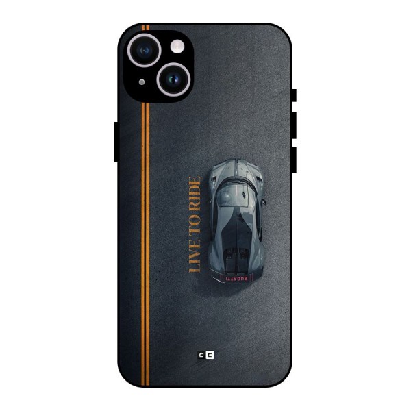 Live To Ride Metal Back Case for iPhone 14 Plus