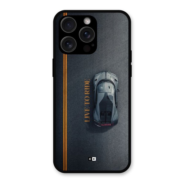 Live To Ride Metal Back Case for iPhone 15 Pro Max