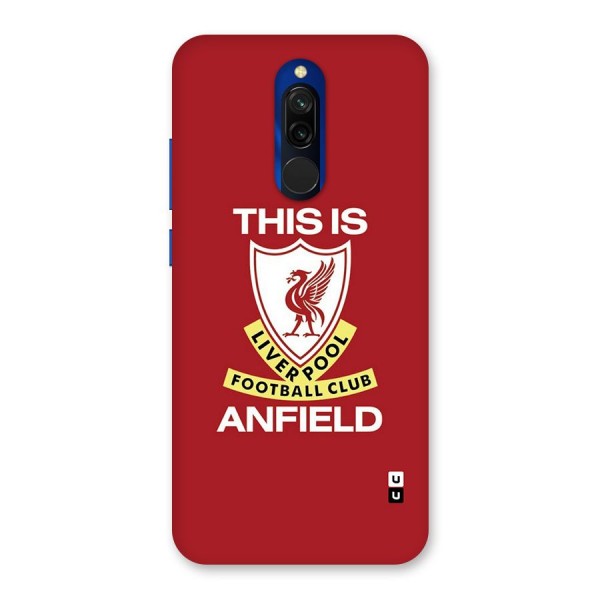 LiverPool Anfield Glass Back Case for Redmi 8