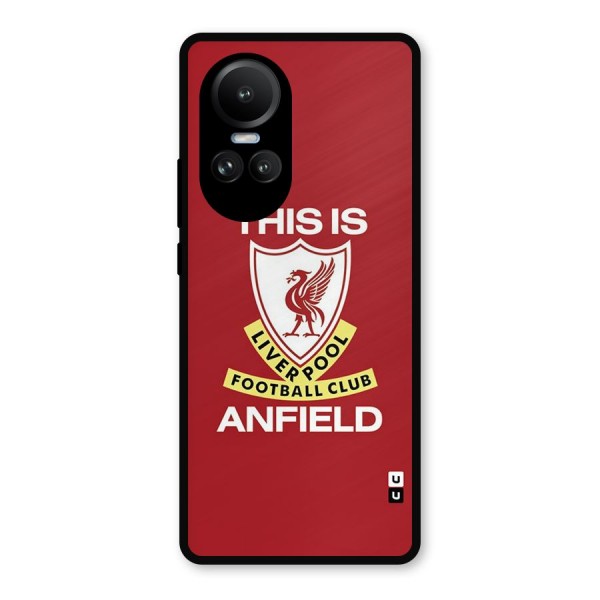 LiverPool Anfield Metal Back Case for Oppo Reno10 Pro