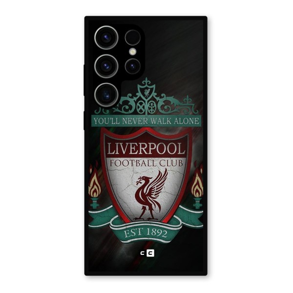 LiverPool FootBall Club Metal Back Case for Galaxy S23 Ultra