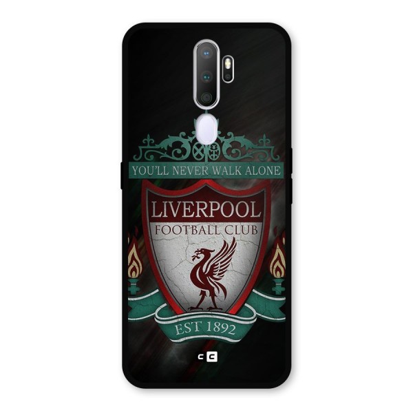 LiverPool FootBall Club Metal Back Case for Oppo A9 (2020)