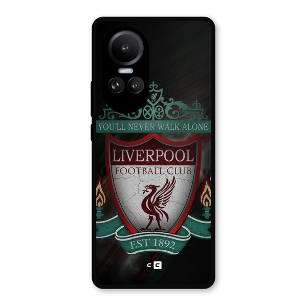 LiverPool FootBall Club Metal Back Case for Oppo Reno10 Pro