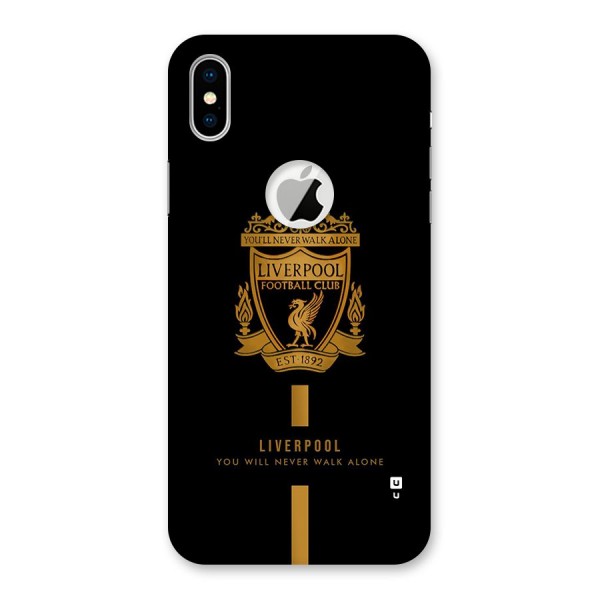 LiverPool Never Walk Alone Back Case for iPhone X Logo Cut