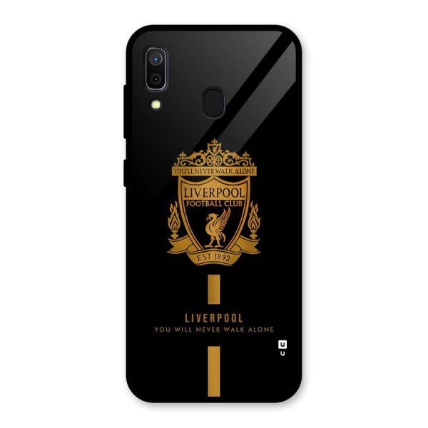 LiverPool Never Walk Alone Glass Back Case for Galaxy A30
