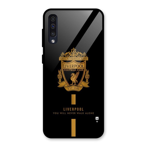 LiverPool Never Walk Alone Glass Back Case for Galaxy A50