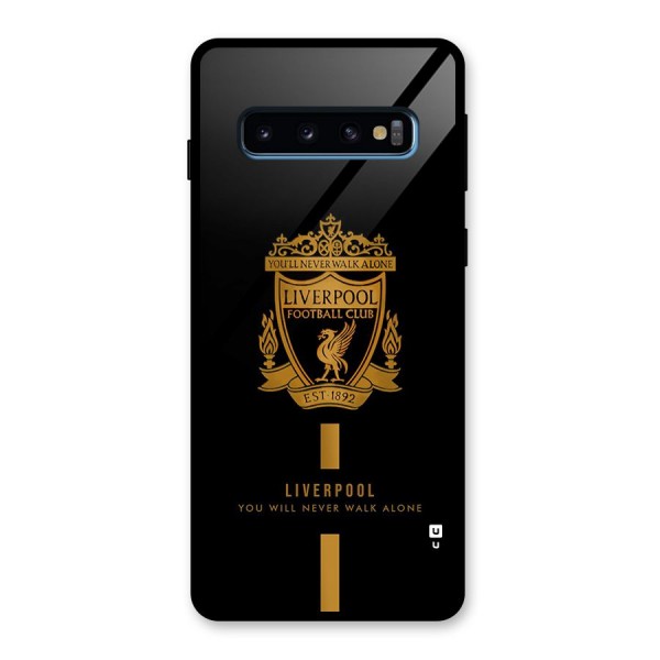 LiverPool Never Walk Alone Glass Back Case for Galaxy S10